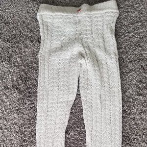 Beautiful For Love & Lemons Cable Knit Leggings, Ivory, Size Small, New w/o tags